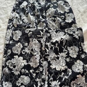Floral satin pants H&M woman’s size 6